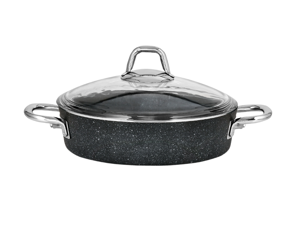 Basik Tencere Metal Sapli - Siyah