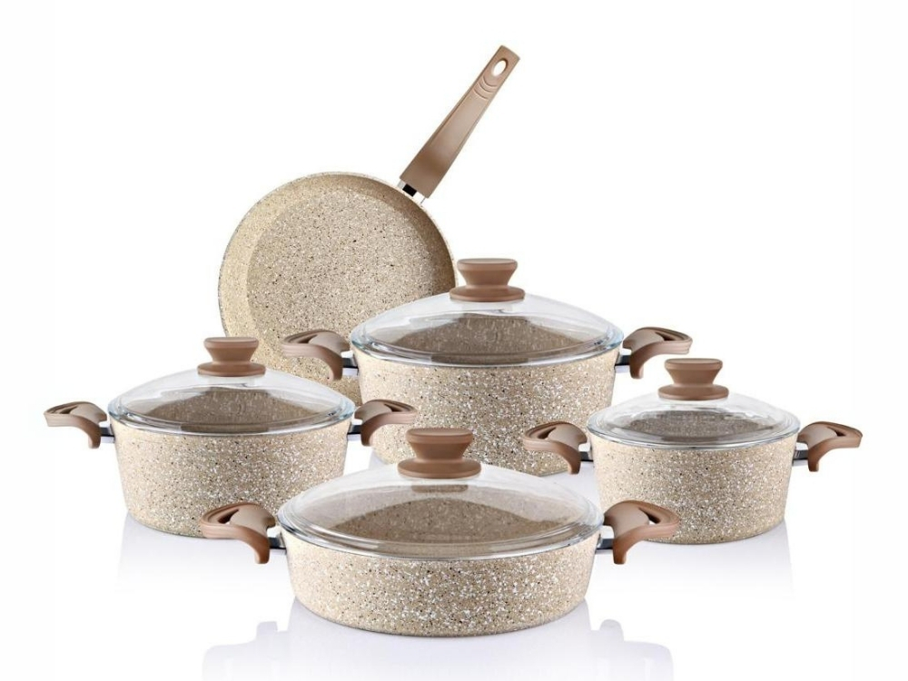 Eco Diez Ezme Serisi 9 Prç Bakalit Saplı Set - Kapuçino