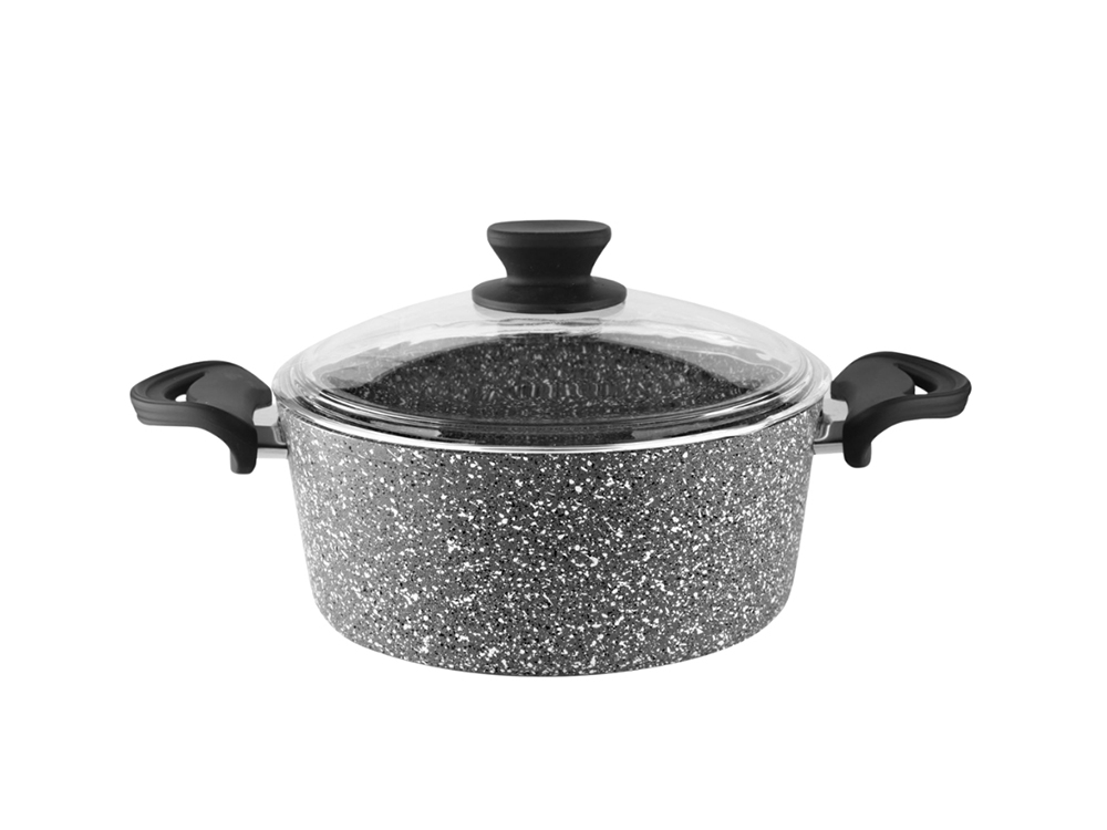 Eco Diez Ezme Serisi Derin Tencere Bakalit Saplı - Gri 24 cm