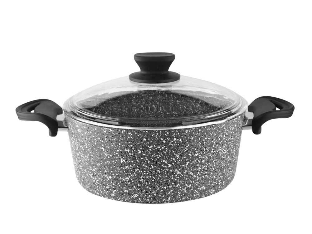 Eco Diez Ezme Serisi Derin Tencere Bakalit Saplı - Gri 30 cm