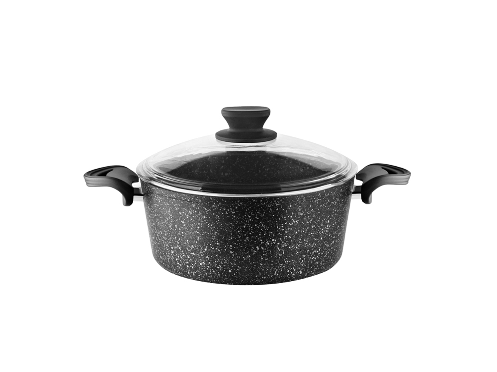 Eco Diez Ezme Serisi Derin Tencere Bakalit Saplı - Siyah 20 cm