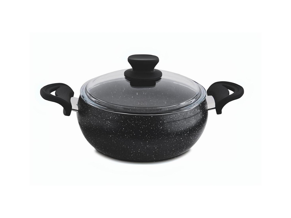 Güveç Serisi Güveç Derin Tencere Bakalit Sapli - Siyah 24 cm