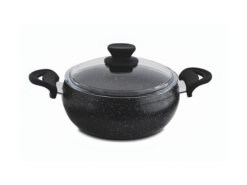 Güveç Serisi Güveç Derin Tencere Bakalit Sapli - Siyah 26 cm